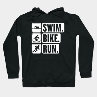 Swim Bike Run Hoodie